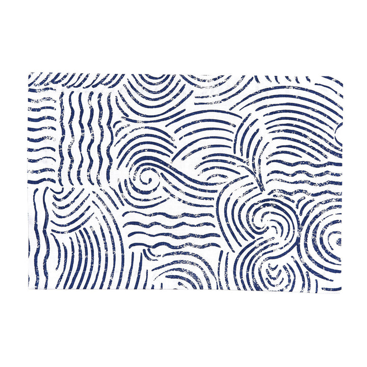 Shore Waves Placemat Set • Coastal Compass Home Decor