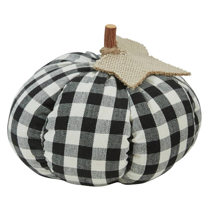 Black & Cream Plaid Pumpkins