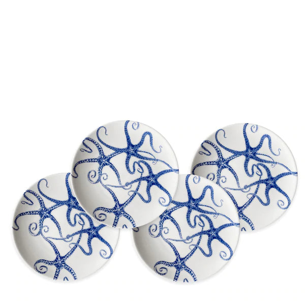 Starfish Blue Appetizer Plate • Coastal Compass Home Decor