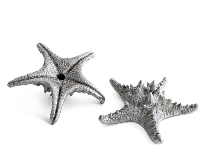 Starfish Pewter Salt & Pepper Shaker Set - The Coastal Compass Home Decor