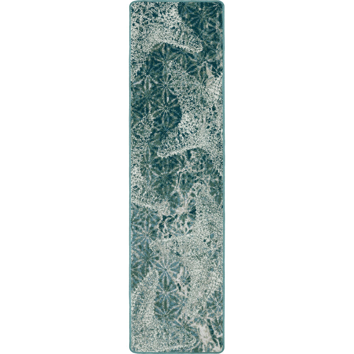Stargazing Aqua Rug.Coastal Compass Home Decor