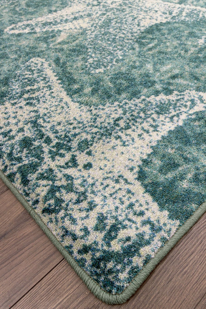 Stargazing Aqua Rug.Coastal Compass Home Decor