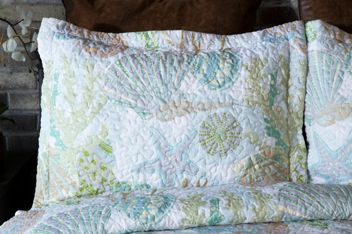 Summer Reef Quilt Set • Coastal Compass Home Decor