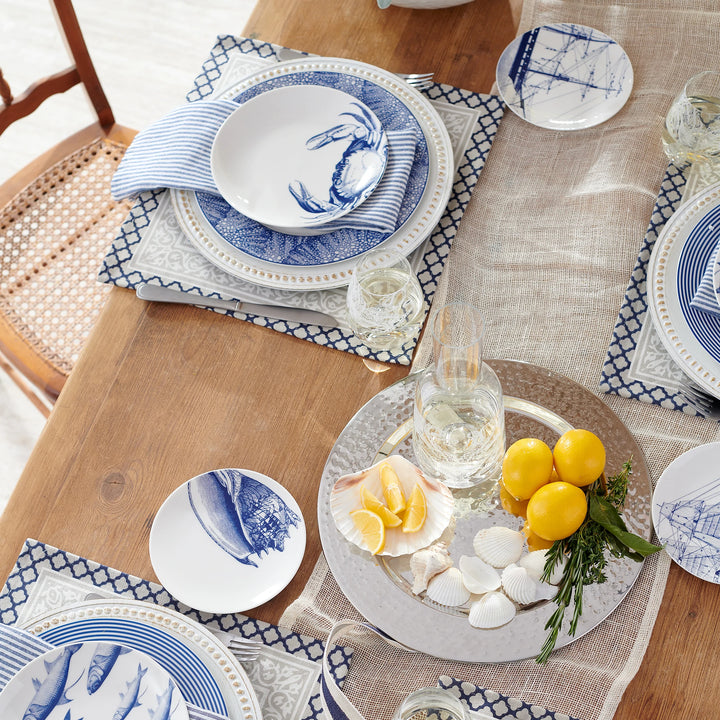 Coastal Tableware • Coastal Compass Home Decor