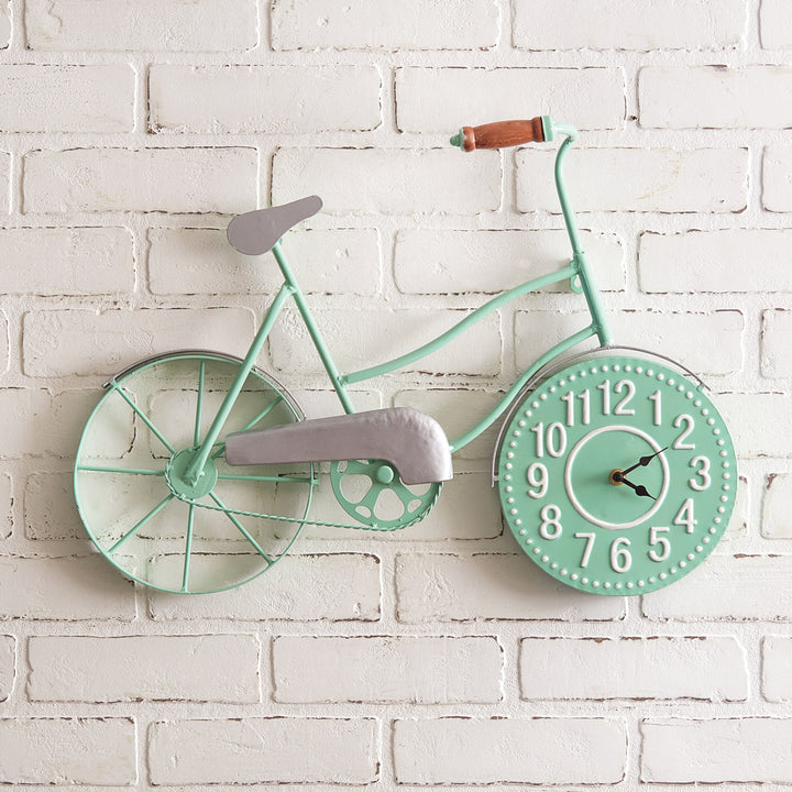 Beach Ride Bicycle Clock • Coastal Compass Home Decor