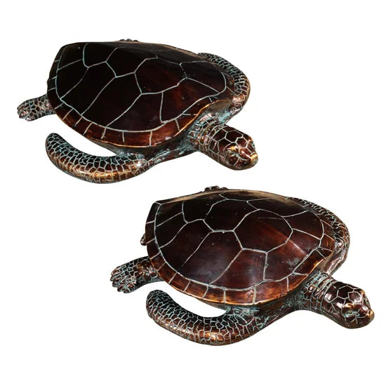 Sheldon Turtle Statues • Coastal Compass Home Decor