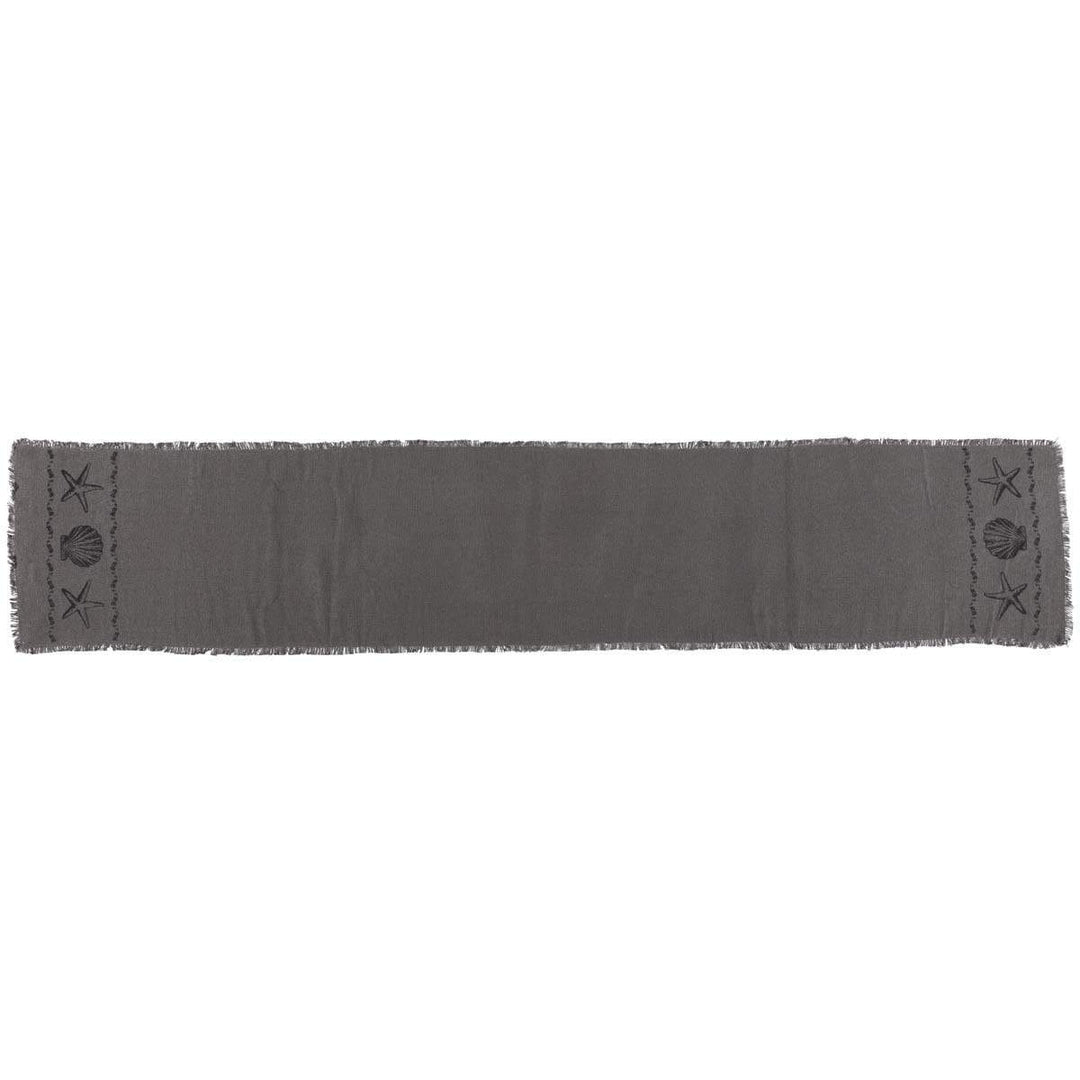 Sandy Grey Burlap Runner 13x72
