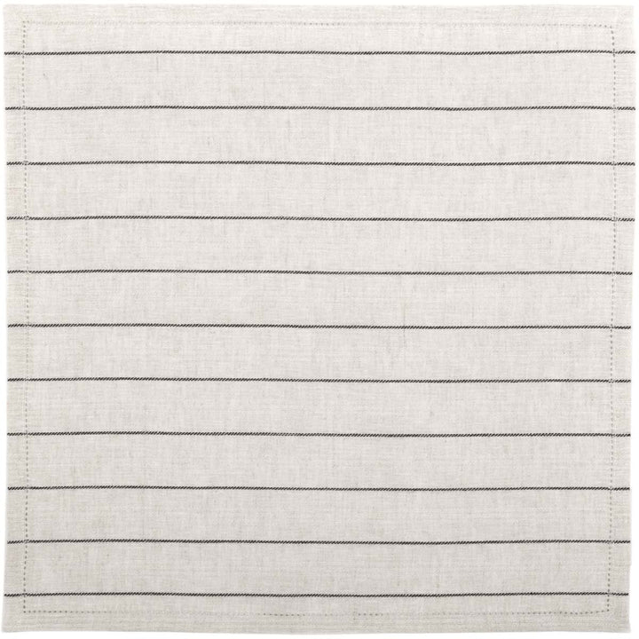 Charley Black Napkin Set of 6 | Coastal Compass Home Decor