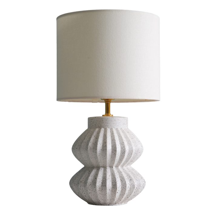White Ceramic Tabletop Lamp