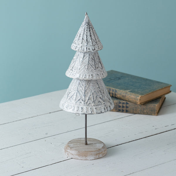 Winter Wonderland Tabletop Tree - Small | Coastal Compass Home Decor