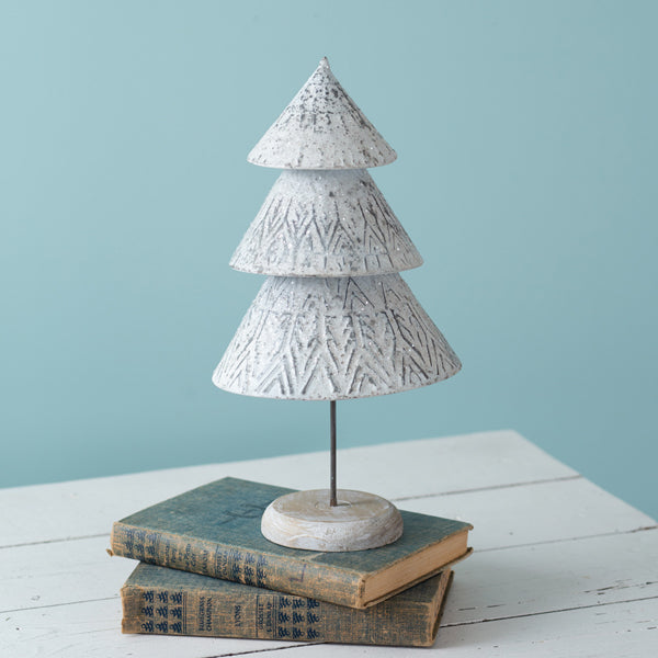 Winter Wonderland Tabletop Tree - Medium | Coastal Compass Home Decor
