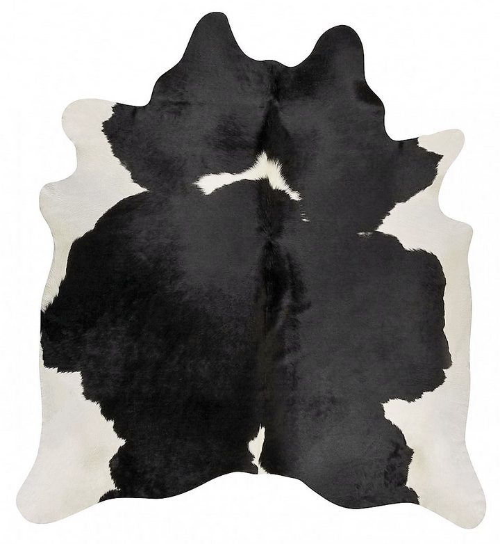 Black and white Brazilian cowhide - The Coastal Compass Home Decor