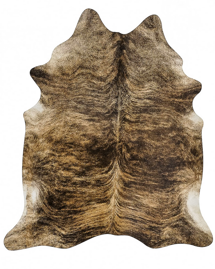 Brazilian Medium Brindle Cowhide Rug • Coastal Compass Home Decor
