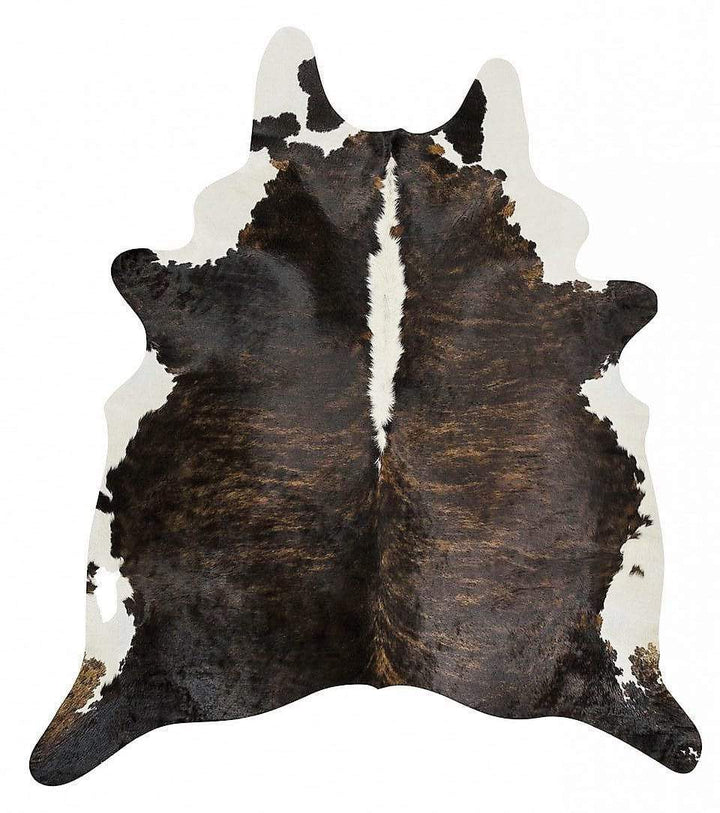 Brazilian Brindle White Backbone Cowhide Rugs