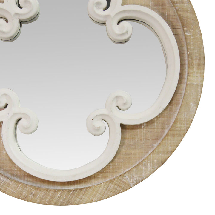 Coastal Scrollwork Wall Mirror - The Coastal Compass Home Decor