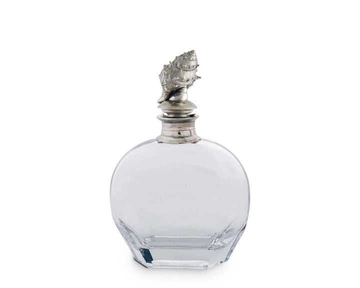 Coastal Shell Whiskey Decanter - The Coastal Compass Home Decor