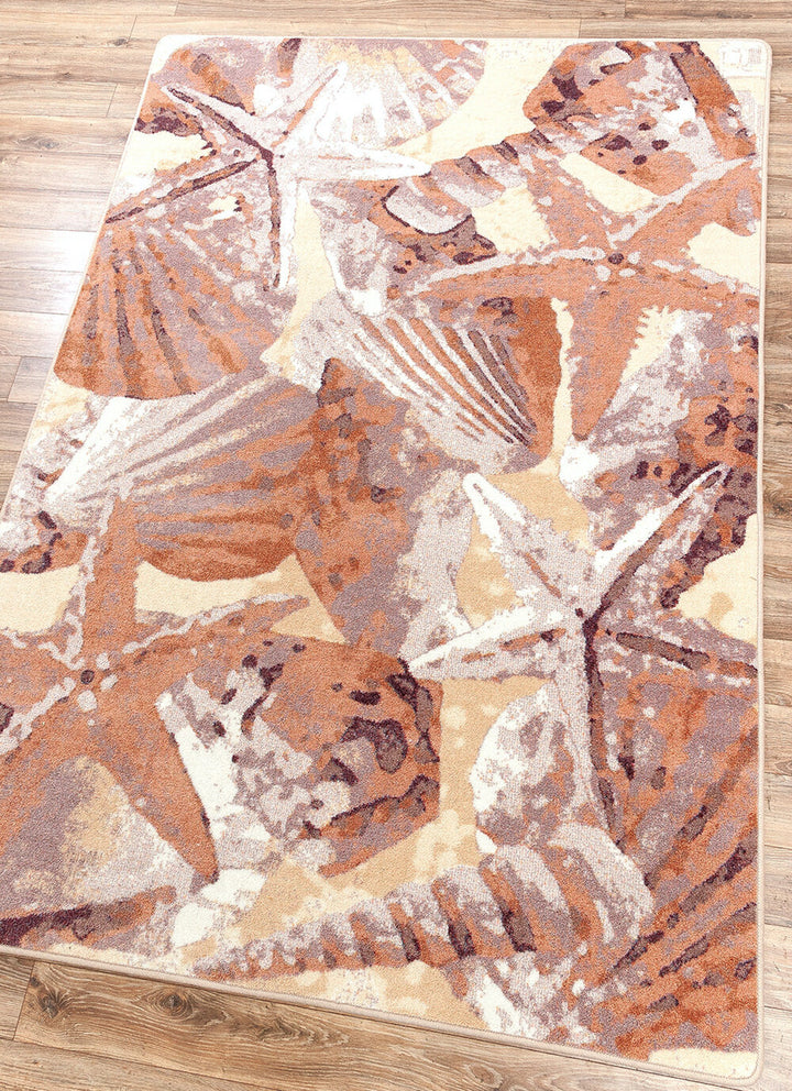 Coral Shells Coastal Rugs