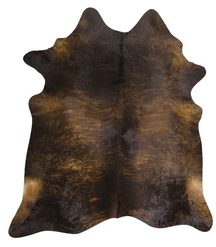 Brazilian Dark Brindle Cowhide Rug