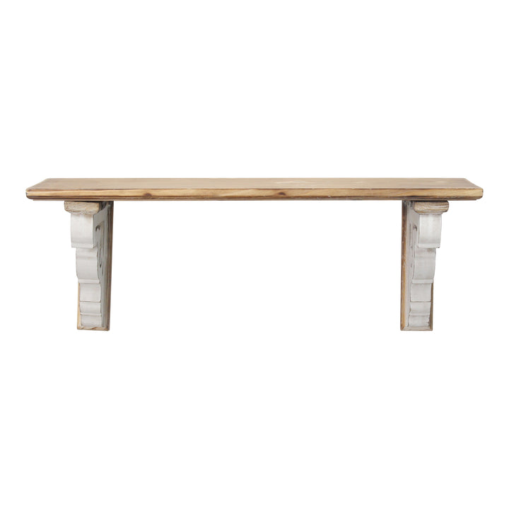 Collapsible Distressed Corbel Wall Shelf - The Coastal Compass Home Decor