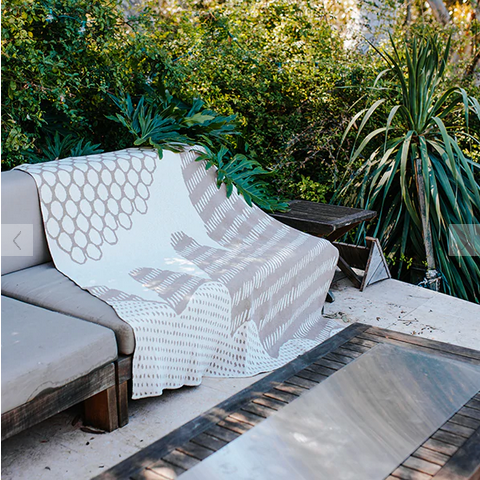 Eco Mountain Throw Blanket made in the USA - Coastal Compass Home Decor