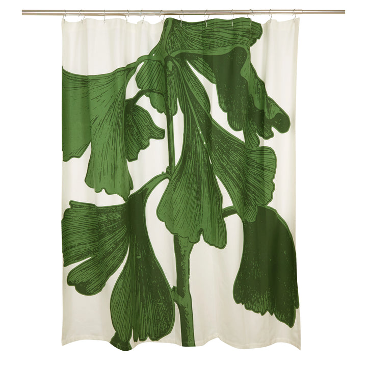 Ginko Plant Life Coastal Shower Curtain - Coastal Compass Home Decor
