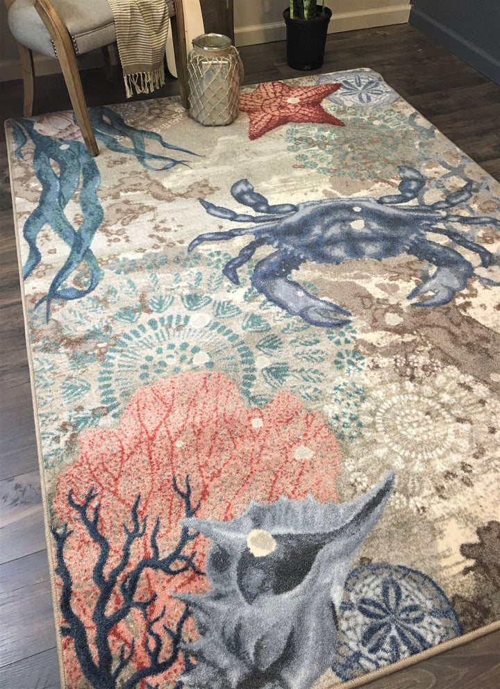 Latitude Adjustment Oceanic Rugs • Coastal Compass Home Decor