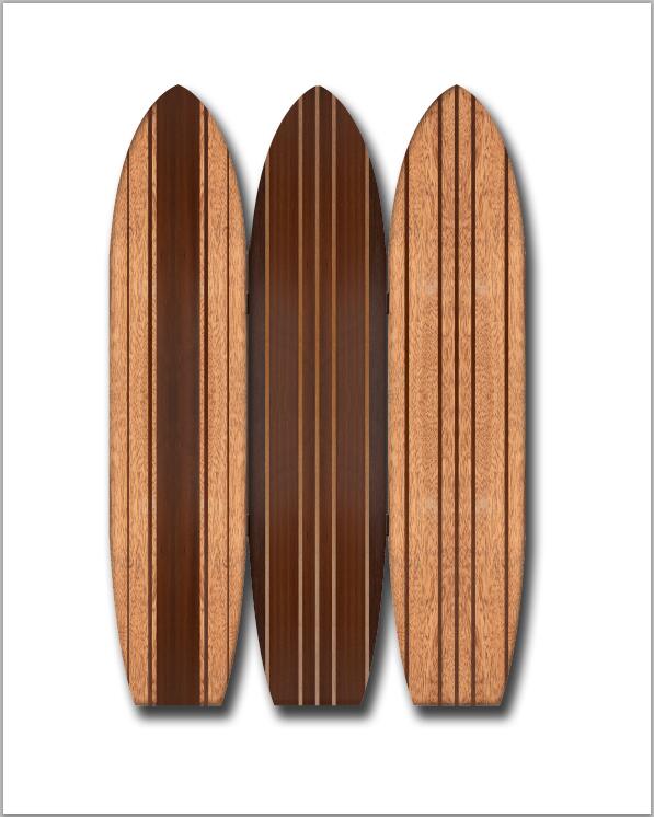 Long Board Beach Room Divider - The Coastal Compass Home Decor