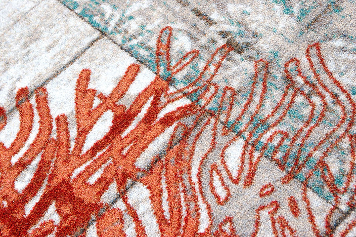 Pacific Boardwalk Coastal Carpet detail -  made in the USA - The Coastal Compass Home Decor