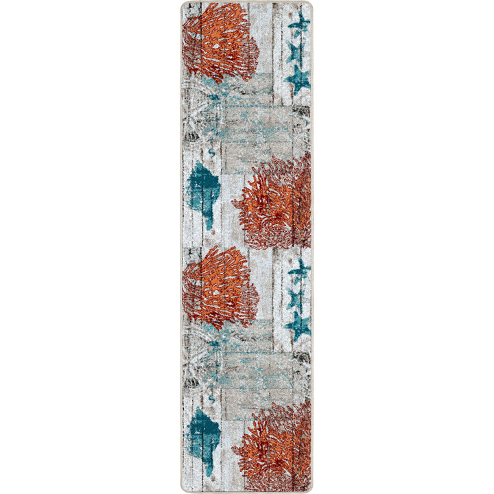 Pacific Boardwalk Coastal Floor Runner made in the USA - The Coastal Compass Home Decor