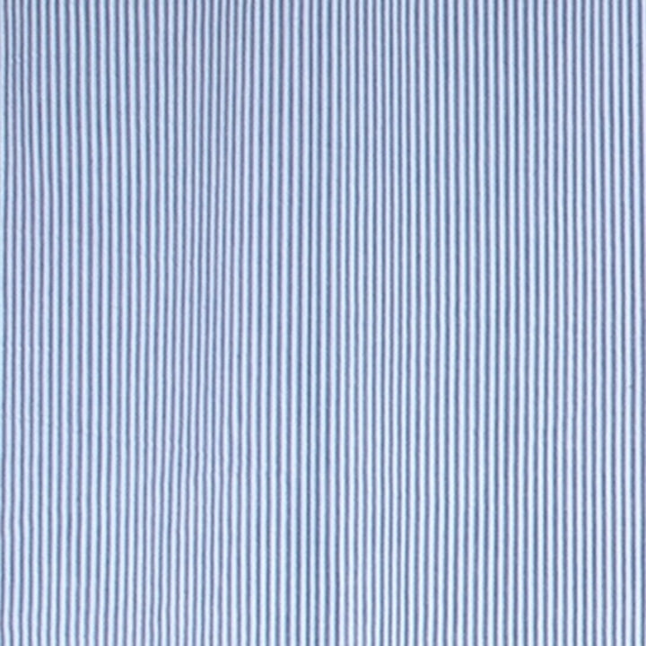 Blue white stripe seersucker shower curtain material - Beach Bath Decor - The Coastal Compass Home Decor