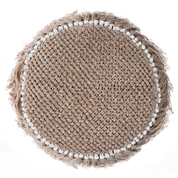 Tall Boho Tassel Pouf - Coastal Compass Home Decor
