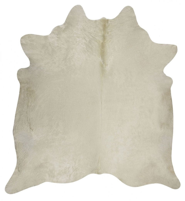 Brazilian Cream White Cowhide • Coastal Compass Home Decor