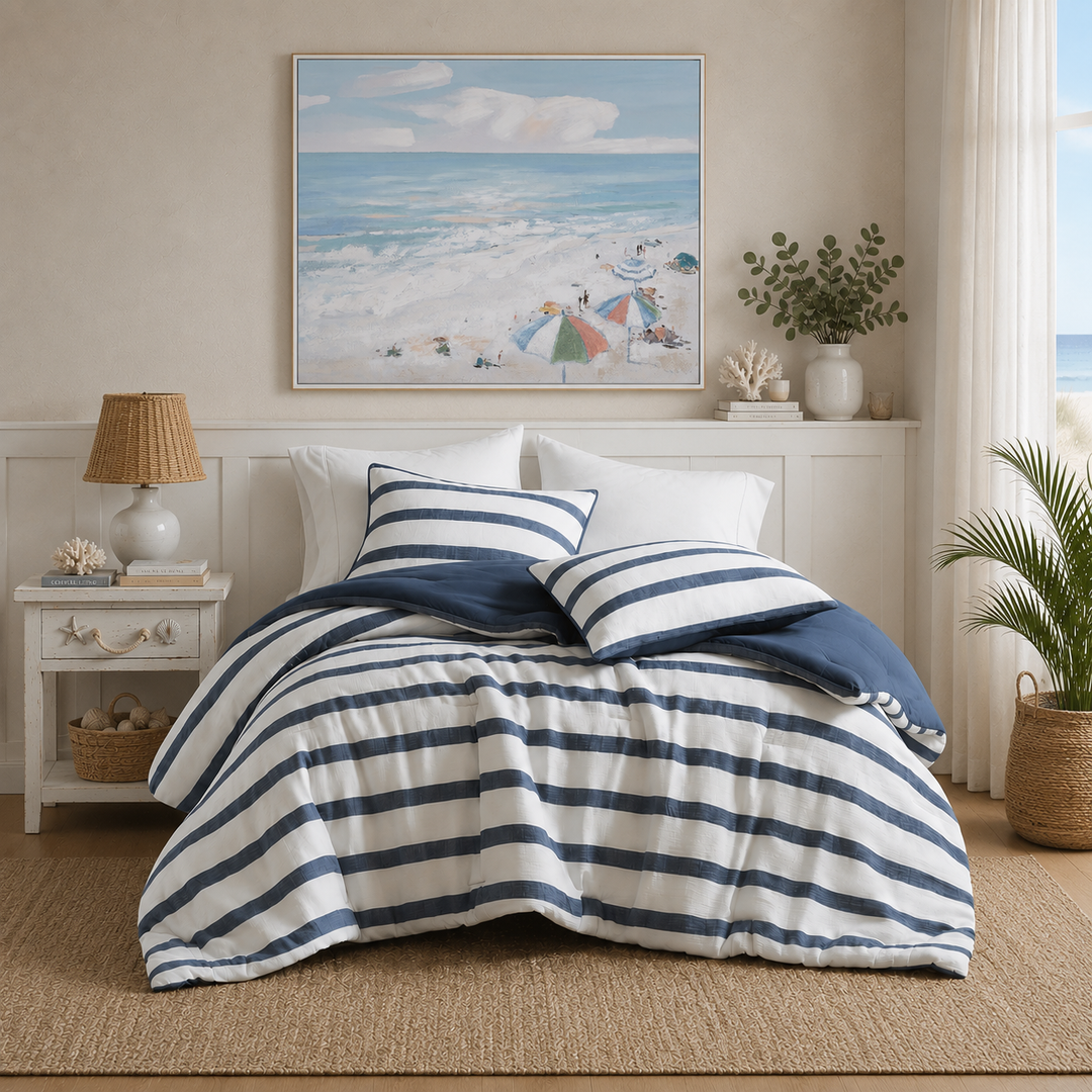 Coastal Bedding | Coastal Compass Home Decor