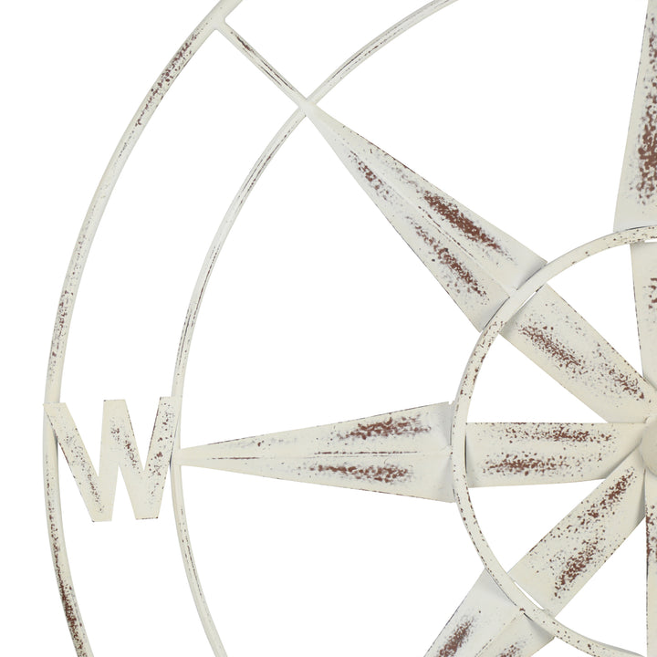 Nautical Compass Metal Wall Decor
