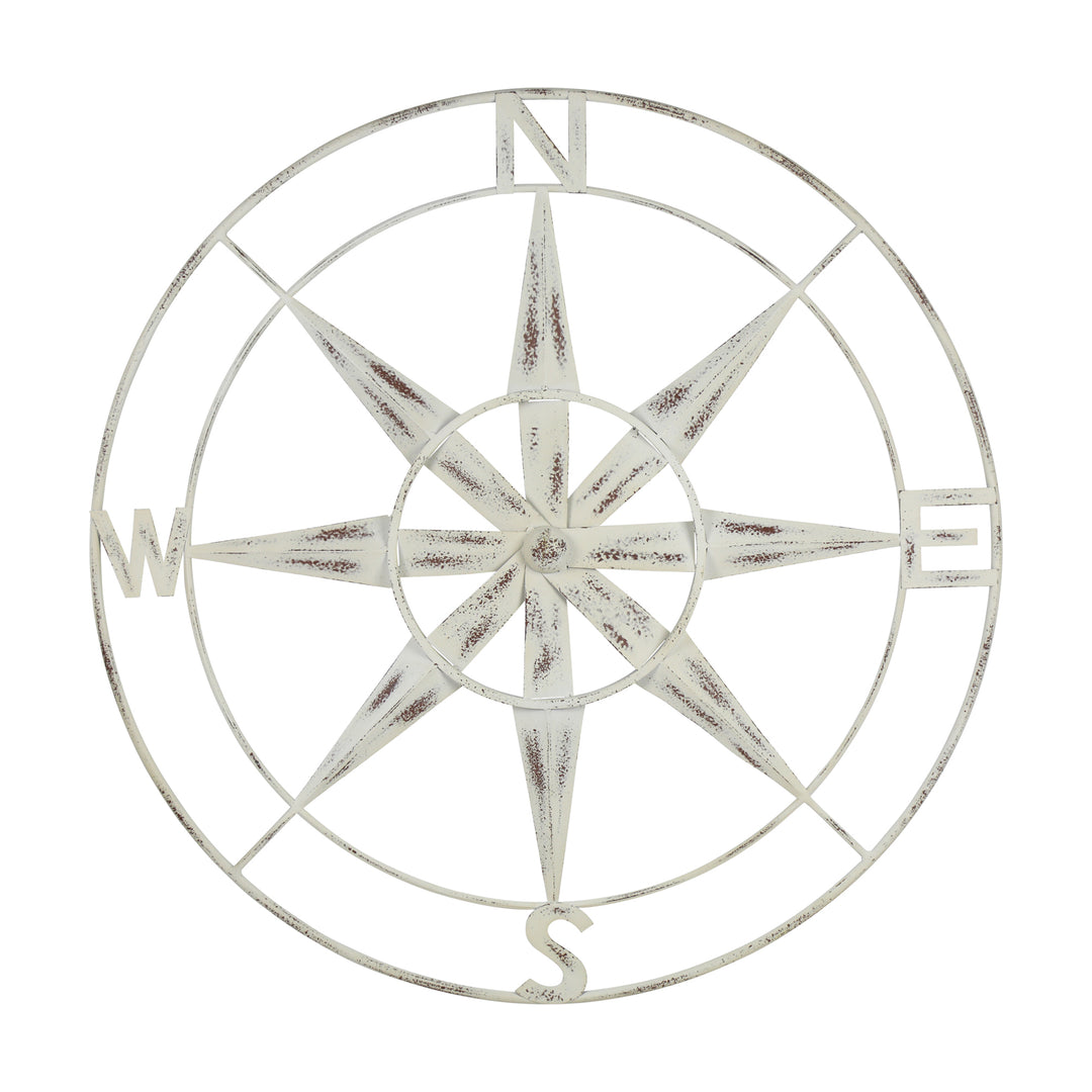 Nautical Compass Metal Wall Decor
