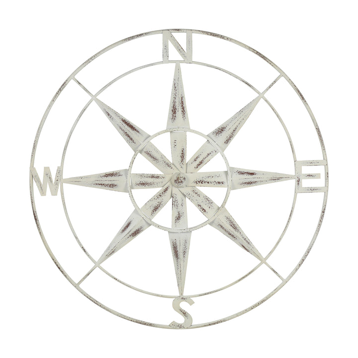 Nautical Compass Metal Wall Decor