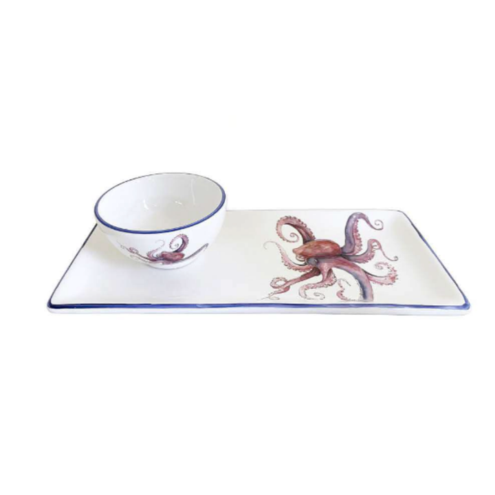 Octopus Tray & Dipping Bowl Set