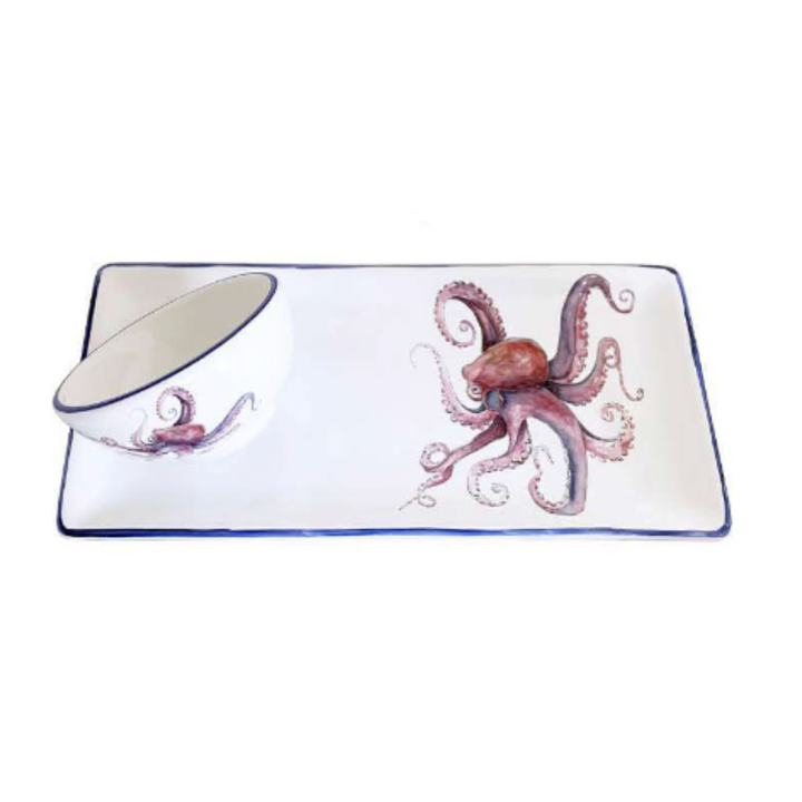 Octopus Tray & Dipping Bowl Set