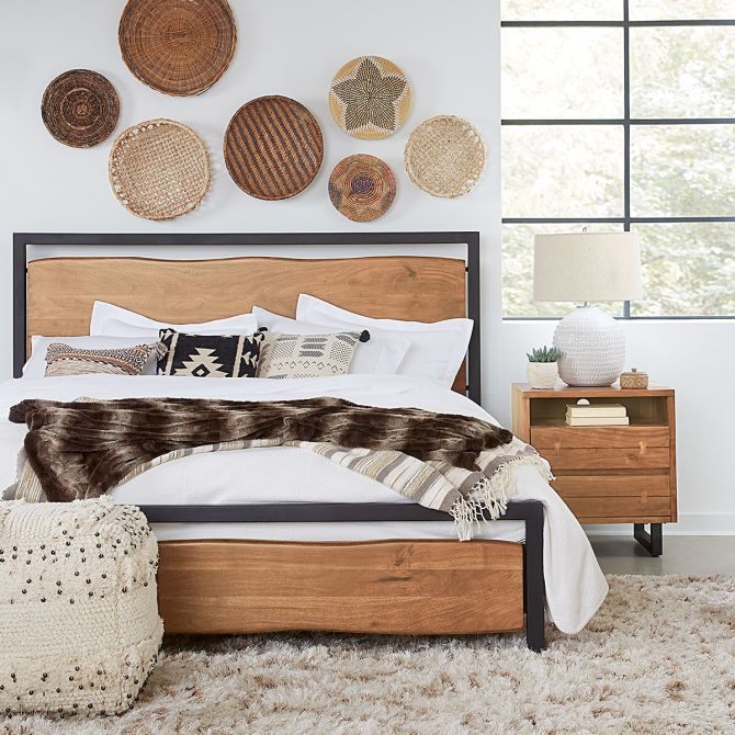 Acacia Two Drawer Night Stand