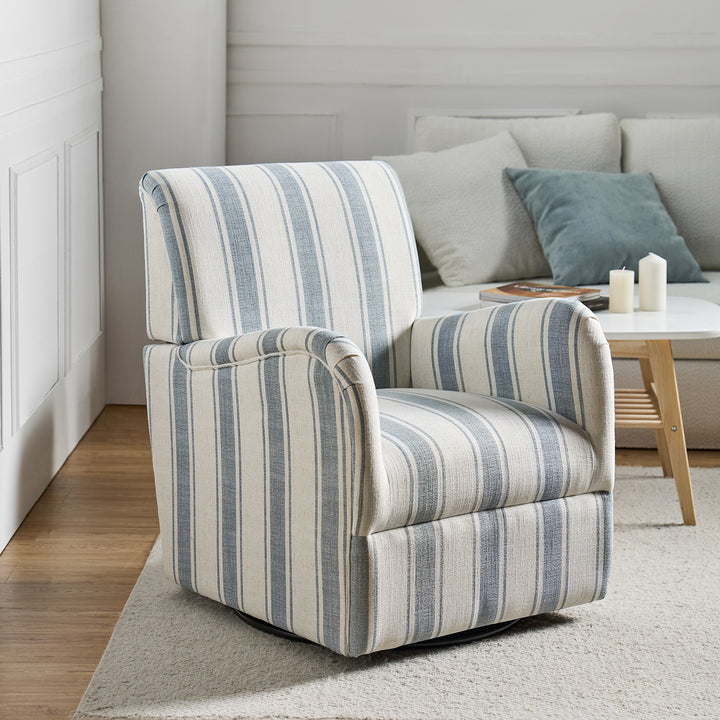 Alice Stripe Swivel Chair