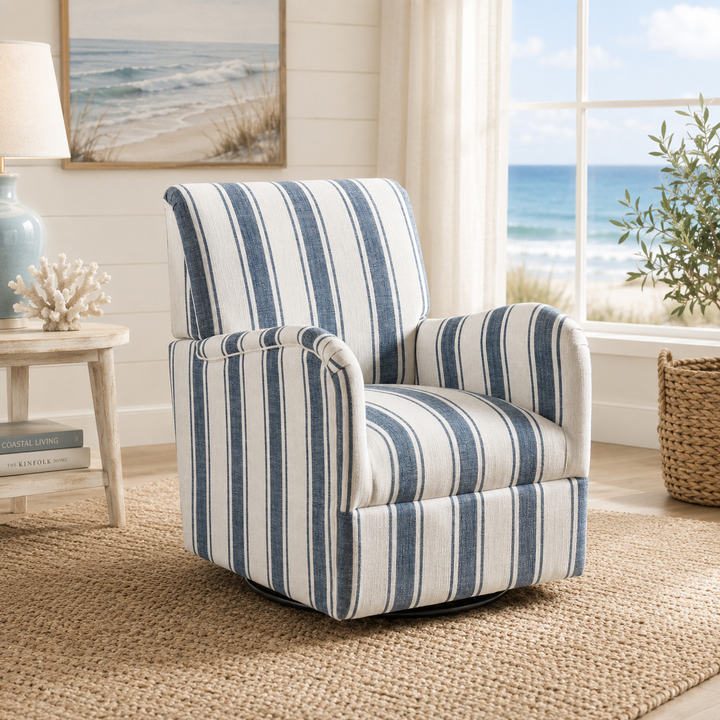 Alice Stripe Swivel Chair