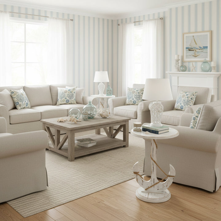 Harbor Distressed Accent Table