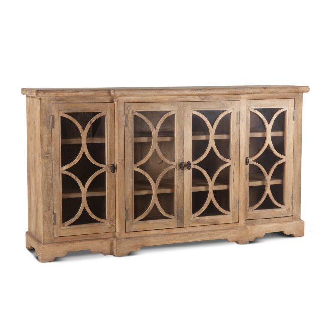 Antique Oak Glass Cabinet | Furniture | Coastal Compass Home Decor ...