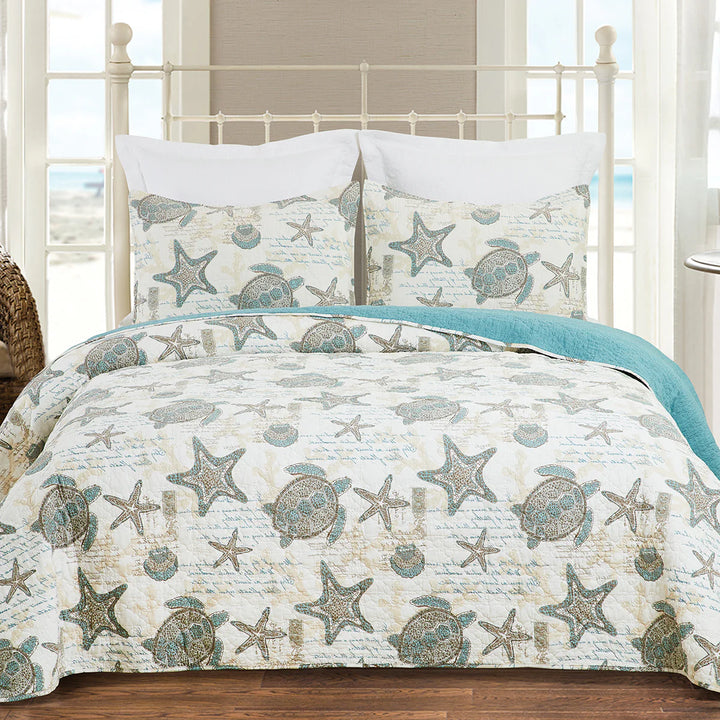 Aqua Sands Quilt Set