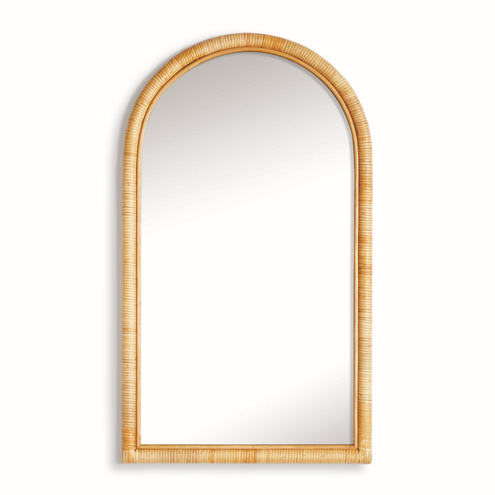 Aveline Arched Rattan Mirror