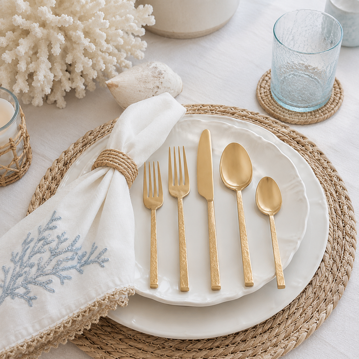 Avis Gold Flatware Set