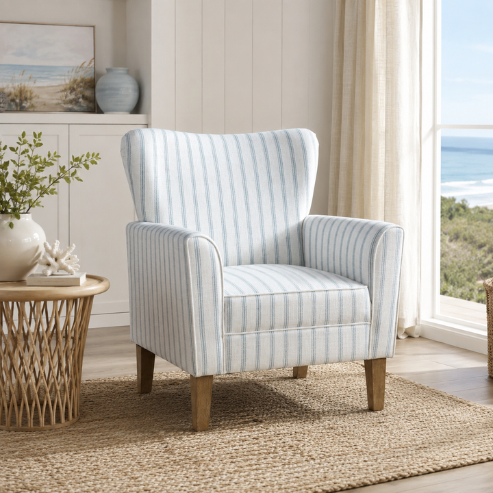 Bayside Striped Accent Chair
