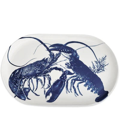 Blue Lobster Coupe Oval Platter