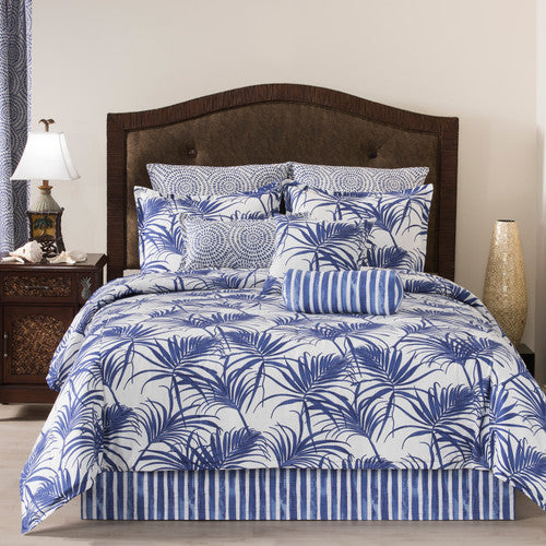 Blue Palms Comforter Set