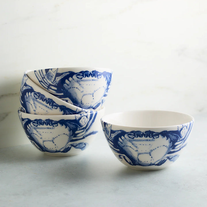 Blue Crabs Tall Cereal Bowl